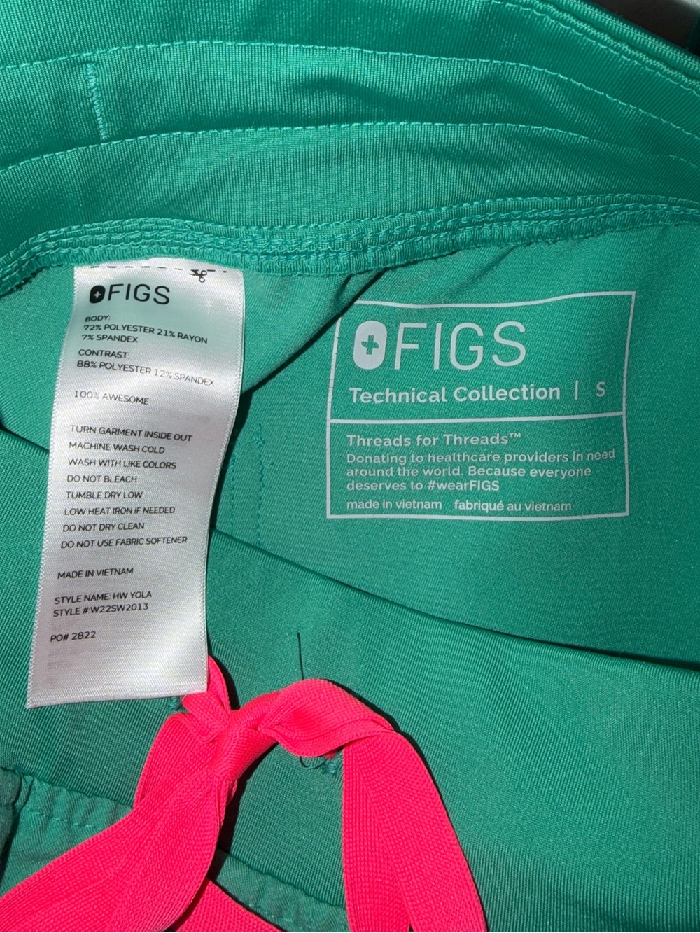 FIGS Surgical Green Yola Skinny Size Small - Picture 3 of 3
